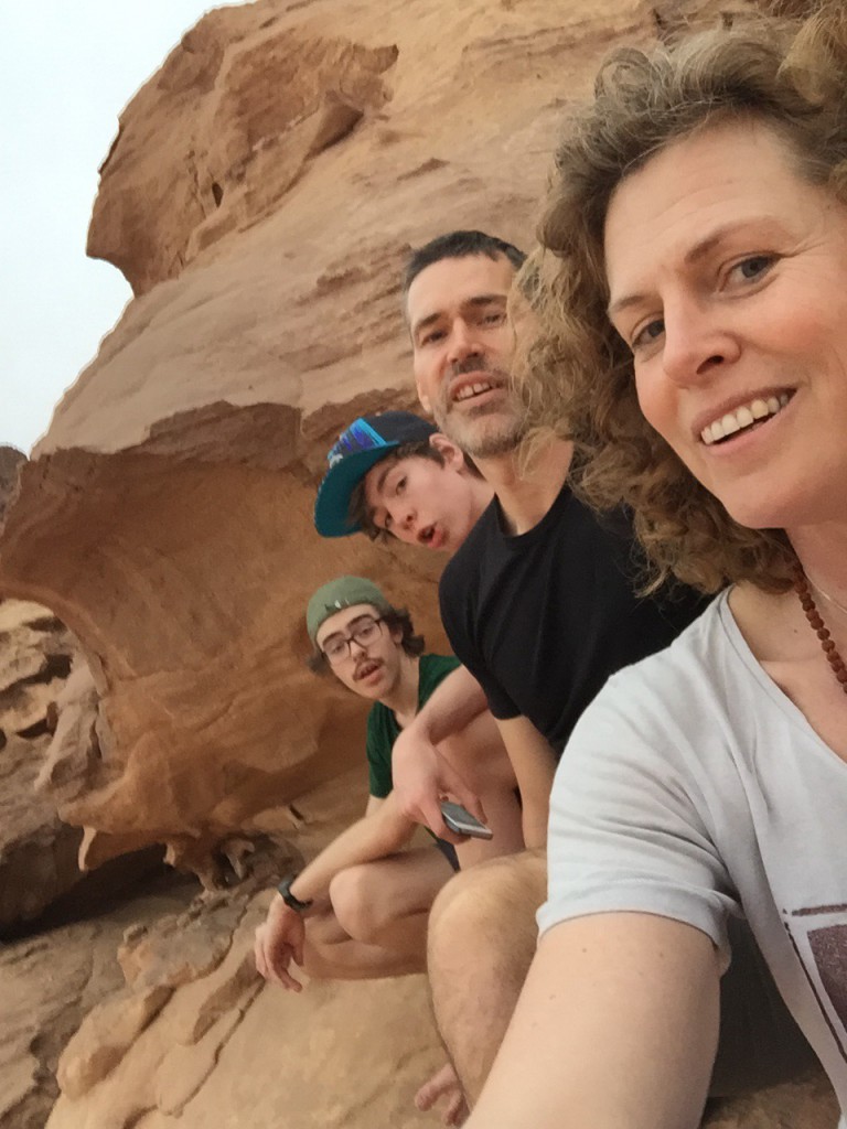 Family in Wadi Rum